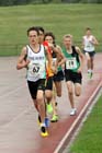 Hugo Milner (Derby AC) on his way to winning the under-15s 3000 metres at the Northern Under-17s and 15s Championships, Liverpool.